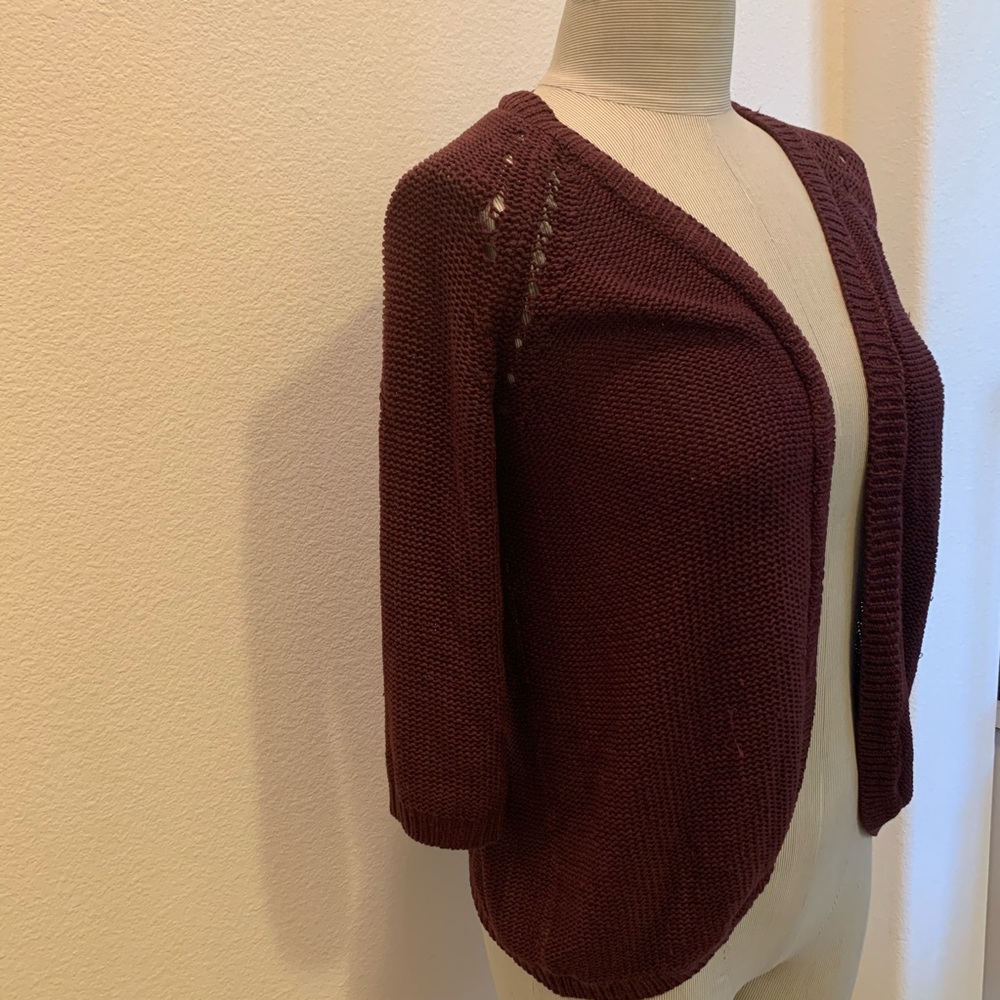 H&M divided sz S-M PURPLE LOOSE KNIT CARDIGAN